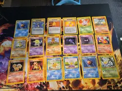 Pokemon Base Set Lot of 18 Vintage Uncommon / Common Cards Lp-Mp!!! - Image 1