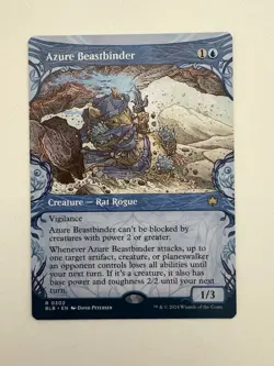 Azure Beastbinder Showcase MTG Magic the Gathering Card NM Near Mint BLB - Image 1