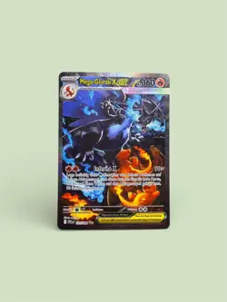 Mega Glurak X EX Pokemon Card Mint German 125/094 Fatal Flames Booster Fresh - Image 1
