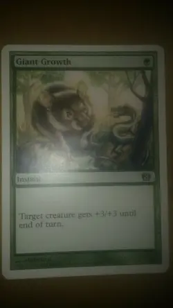 3 x MtG - Karte : Giant Growth - Image 1
