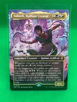 Saheeli, Radiant Creator (Borderless) Aetherdrift Commander - Image 1