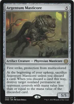 Argentum Masticore R Phyrexia: All Will Be One 222 - MTG - Image 1