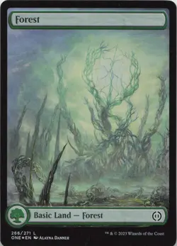 Forest () - Full Art - FOIL - L Phyrexia: All Will Be One 266 - MTG - Image 1