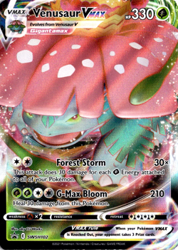 Venusaur VMAX SWSH102 Pokemon Sword & Shield Promo NM - Image 1