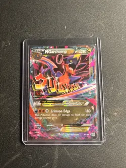 2016 Pokemon Mega M Garchomp EX Holo Black Star Promo Rare XY168 MP - Image 1