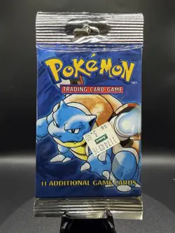 Pokemon Base Set Booster Pack Unlimited 1999 WOTC TCG Vintage Sealed - Image 1