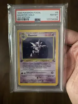 Pokemon 1999 Fossil Haunter 6/62 1st Edition Holo PSA 8 NM WOTC 🔥 - Image 1