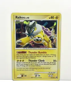 Pokemon TCG Raikou 16/132 Secret Wonders Cracked Ice Rare Holo 2007 MP - Image 1