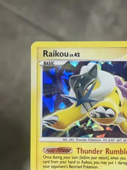 Pokemon TCG Raikou 16/132 Secret Wonders Cracked Ice Rare Holo 2007 MP - Image 3