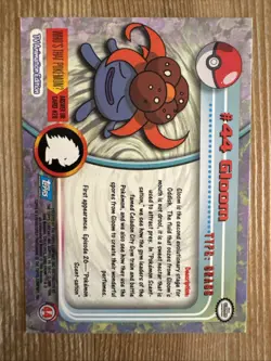 Pokemon - Gloom #44 - Topps TV Animation Blue Logo NM - Image 2