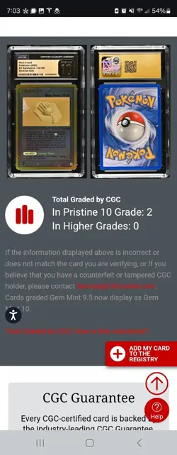 (POP 2) CGC 10 PRISTINE Pokemon EX Sandstorm Root Fossil Trainer Holo 92/100 - Image 4