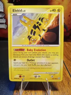 2007 Pokemon Diamond & Pearl Base Set Elekid #48 Extremely LP - Image 1