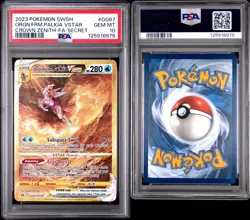 Pokemon Origin Forme Palkia VSTAR Crown Zenith Secret Rare Full Art #GG67 PSA 10 - Image 3