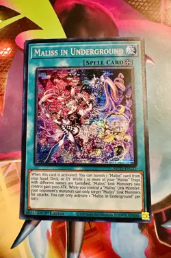 Yugioh! TCG - Maliss in Underground - Prismatic Secret Rare - MP25-EN127 - Image 1