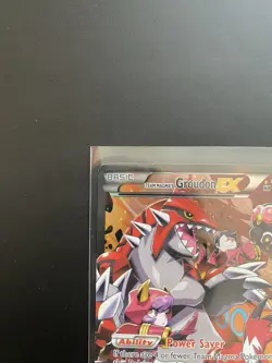 Team Magma's Groudon EX 15/34 Full Art Pokemon Card Double Crisis Pokemon TCG - Image 3