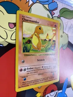 Pokemon Card Charmander Base Set 46/102 Common Unlimited LP-NM - Image 2