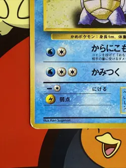 Wartortle No. 008 Base Set No Rarity 1996 1st ED Pokemon Card | Japanese | LP - Image 5