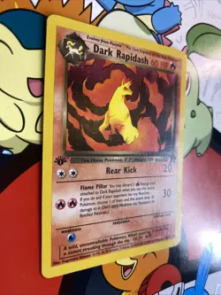 Dark Rapidash 44/82 - VLP / NM - 1ST EDITION Team Rocket Pokemon Card - Image 2