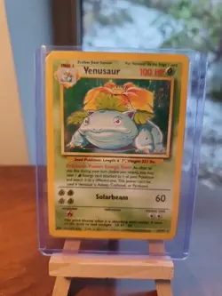 Venusaur 1999 Pokemon Vintage Base Set Holo Card 15/102 Played Sleeved 90s Og Uk - Image 1