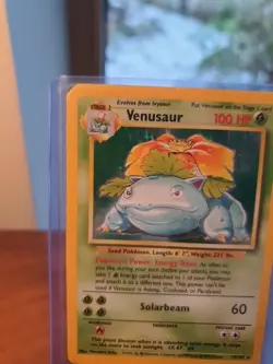 Venusaur 1999 Pokemon Vintage Base Set Holo Card 15/102 Played Sleeved 90s Og Uk - Image 2