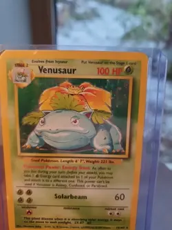 Venusaur 1999 Pokemon Vintage Base Set Holo Card 15/102 Played Sleeved 90s Og Uk - Image 3