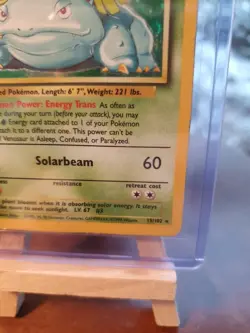 Venusaur 1999 Pokemon Vintage Base Set Holo Card 15/102 Played Sleeved 90s Og Uk - Image 4