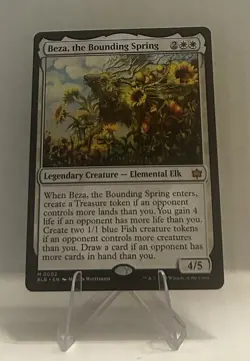 Beza, the Bounding Spring - M - 002 -Bloomburrow (BLB)- Near Mint [NM] - MTG - Image 1