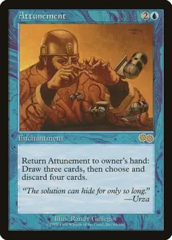 MTG - Urza's Saga Attunement! Moderately Played! FREE SHIPPING! - Image 1