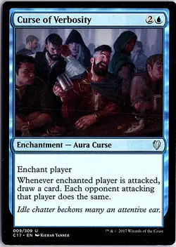 Curse of Verbosity U Commander 2017 9 LP MTG - Image 1