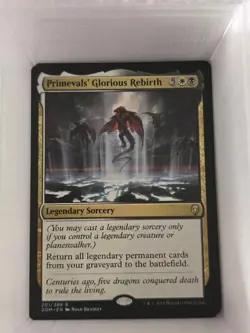 Primevals' Glorious Rebirth - R from Dominaria #201 - in LP-NM condition - Image 1