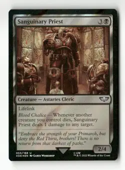 Sanguinary Priest (Surge Foil) Universes Beyond: Warhammer 40,000 #53 Uncommon - Image 1