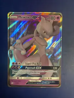 Mewtwo GX 31/68 Hidden Fates Ultra Rare Holo Pokemon Card MINT - Image 1