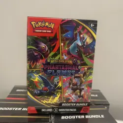 Pokemon TCG: Mega Evolution-Phantasmal Flames Booster Bundle (6 Packs) In Hand - Image 1