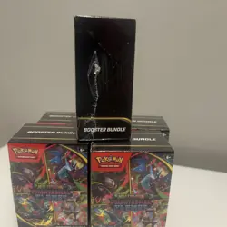 Pokemon TCG: Mega Evolution-Phantasmal Flames Booster Bundle (6 Packs) In Hand - Image 3
