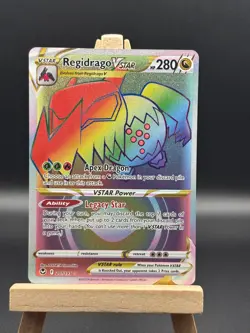 Regidrago VSTAR (Secret) 201/195 - Silver Tempest - Rainbow Rare - Pokemon - Image 1