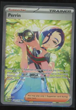 2024 Pokemon Scarlet & Violet Twilight Masquerade Perrin Secret Rare #220/167 - Image 1