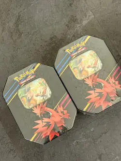 x1 Pokemon Crown Zenith Tins Galarian Birds Zapdos Sealed - Image 1
