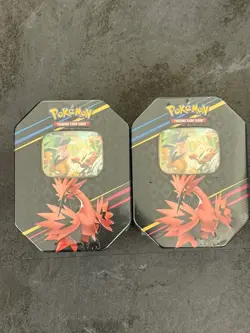 x1 Pokemon Crown Zenith Tins Galarian Birds Zapdos Sealed - Image 2