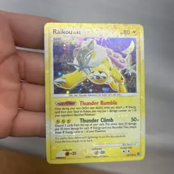 Raikou HOLO BLEED 16/132 - 2007 Pokemon Diamond & Pearl - Secret Wonders LP - Image 2