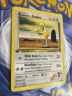 Blaine's Doduo - 61/132 Gym Challenge - WOTC - Pokemon TCG - NM - Image 2