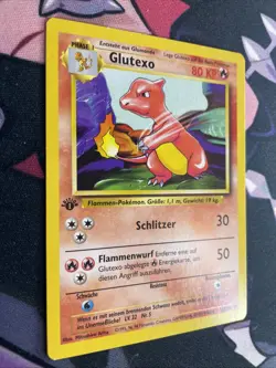 GERMAN 24/102 Charmeleon - Glutexo 1st Edition Pokemon TCG Base Set LP - Image 2