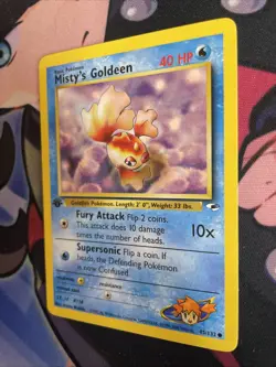 1st Edition Misty’s Goldeen 85/132 Pokemon Gym Heroes Common LP - Image 3