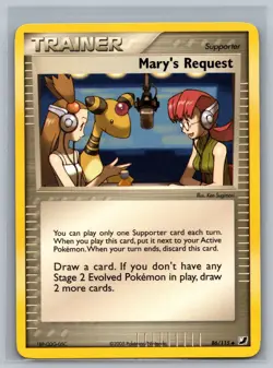 Pokemon TCG Mary's Request #86/115 Trainer READ CCG EX Unseen Forces - Image 1