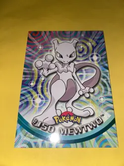 2000 Topps Pokemon TV Animation Series 3 Mewtwo Blue Logo #150 - Image 1