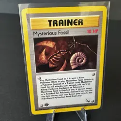 Mysterious Fossil 62/62 1st Edition Regular Non Holo WoTC Pokemon Fossil Set LP - Image 1