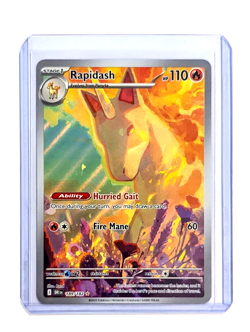Rapidash 189/182 IR Full Art Holo Destined Rivals POKEMON TCG DRI ENGLISH NM/M - Image 3