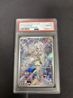 Pokemon TCG N's Reshiram 167/159 Journey Together Holo IR PSA 10 - Image 1