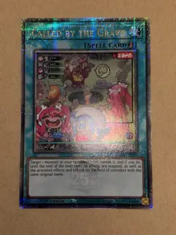 Called By The Grave RA04-EN092 Quarter Century Secret Rare YuGiOh! NM - Image 1