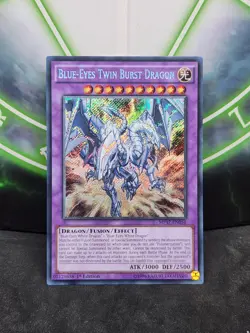 Yugioh Blue-Eyes Twin Burst Dragon MP17-EN056 Secret Rare 1st Edition NM - Image 1