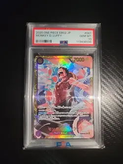 2025 ONE PIECE Monkey D. Luffy EB02 61 JP PSA 10 - Image 1